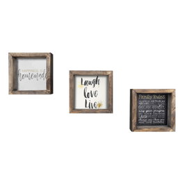 Wallity Cuadro Decorativo Enmarcado en MDF (3 Piezas)
